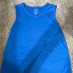 L.L. Bean Women's Blue 100% Cotton Shell Size Small P
